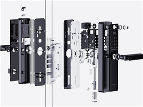 Intelligent door lock adhesive solution