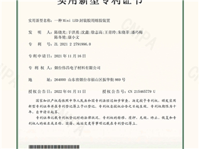 环氧胶专利证书